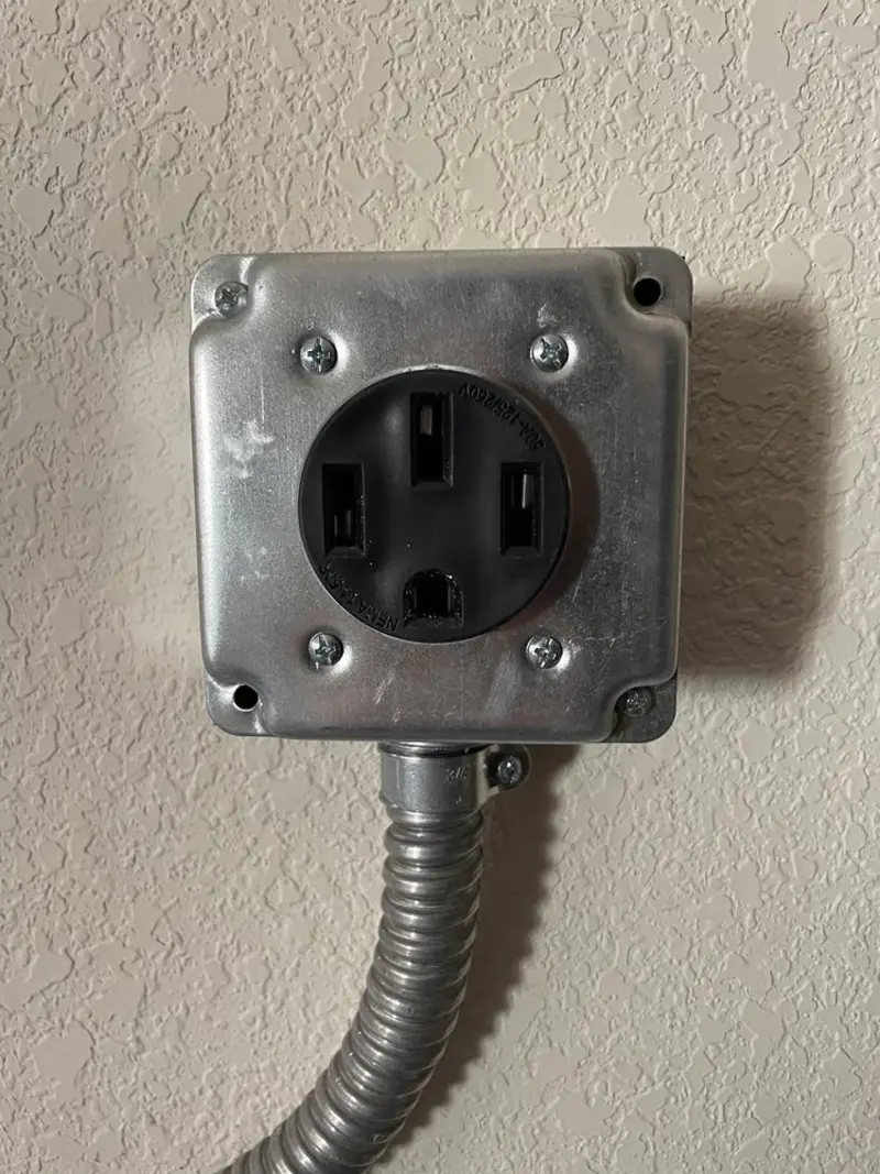 NEMA 14-50 outlet installed for Electrical Panel Upgrade in Gunnison